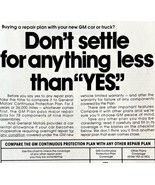 General Motors Continuous Protection Plan 1979 Advertisement Automobilia... - $372.45 MXN