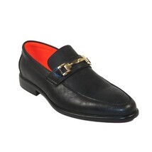 Men's TAYNO Shoes The Caprio L TAYNO leather Bit Loafer Black perforated image 4