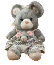 Vintage House of LLoyd 1989 Mama Mouse With 1 Baby Stuffed Animal Plush ... - £14.54 GBP