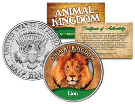 LION * Animal Kingdom Series * JFK Kennedy Half Dollar U.S. Coin - £9.62 GBP