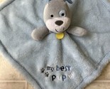 Baby Gear Lovey Puppy Dog My Best Pup Blue Fabric - $23.36