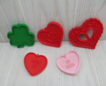 Hallmark Cookie Cutters Lot Valentine&#39;s Day  Conversation Heart Be Mine ... - £7.35 GBP