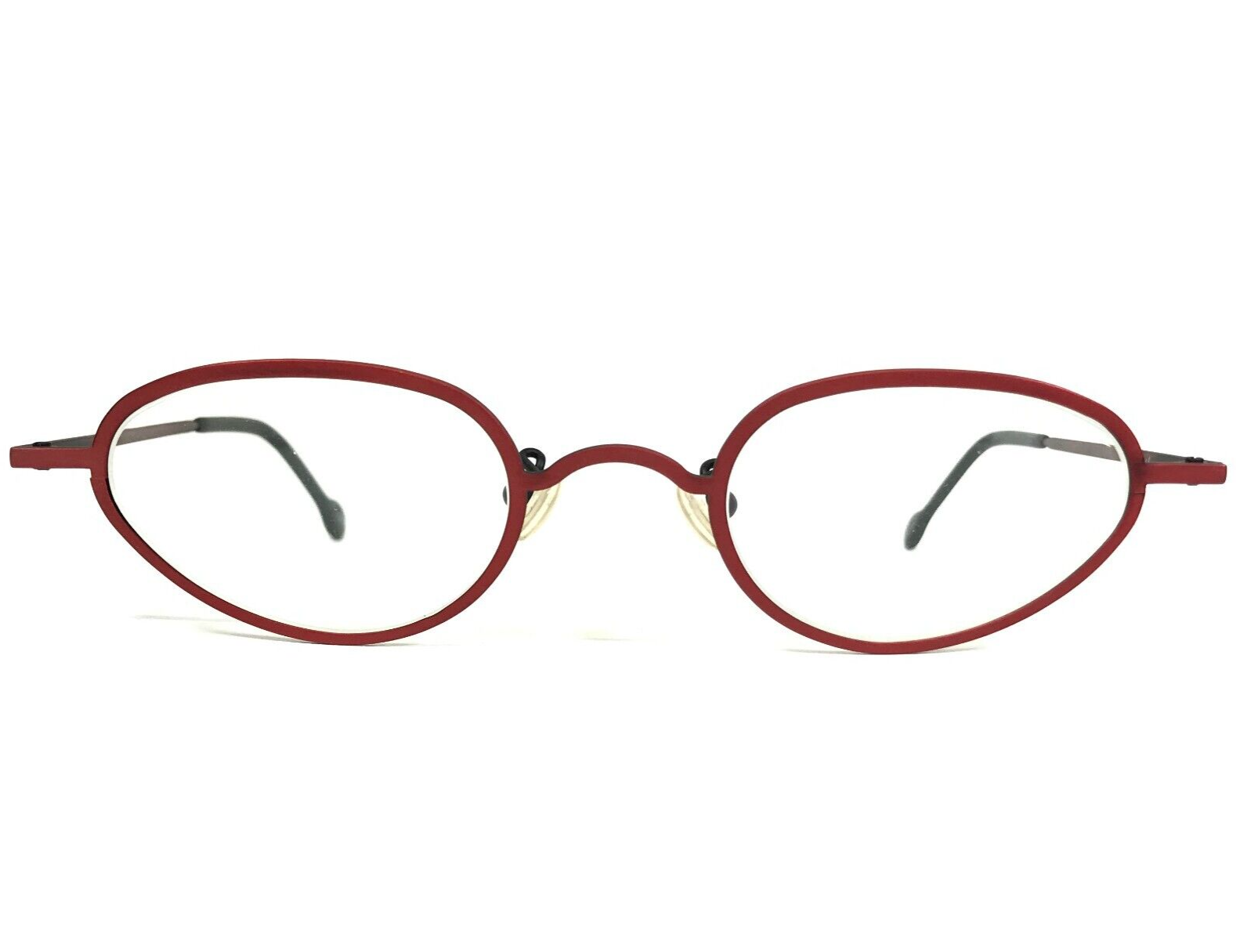 Primary image for Vintage la Eyeworks Eyeglasses Frames BIG MINI 427 Matte Red Round 43-24-135