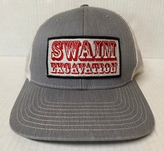 Swaim Excavation Trucker Mesh Snapback Hat Richardson 112 Taft Californi... - $11.65