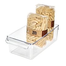 iDesign Linus Plastic Fridge and Freezer Storage Organizer Bin with Hand... - $22.56