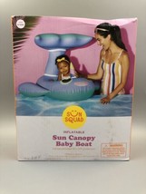 NOB Sun Squad Inflatable Baby Boat Float with sun canopy.  For ages 9-24 months. - £13.12 GBP