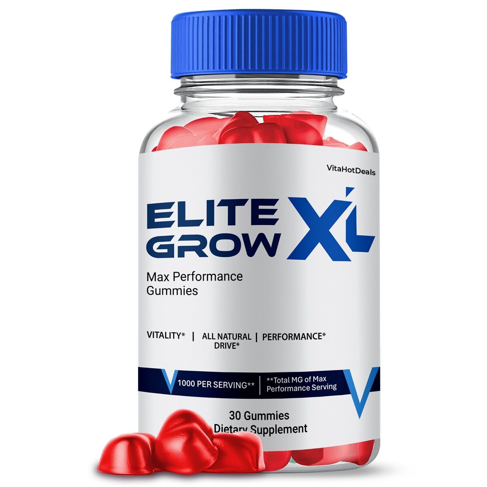 Elite Grow XL Gummies for Men, Max Strength, EliteGrow XL Supplement  (1... - $17.77
