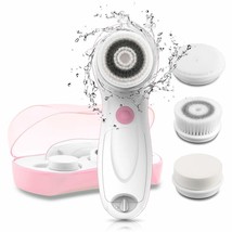 Touchbeauty Facial Cleansing &amp; Exfoliator Brush Set With Travel Case, Dual Speed - £20.78 GBP