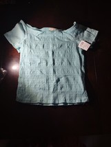 No Comment Girls Size Large Blue Aqua Shirt - £20.45 GBP