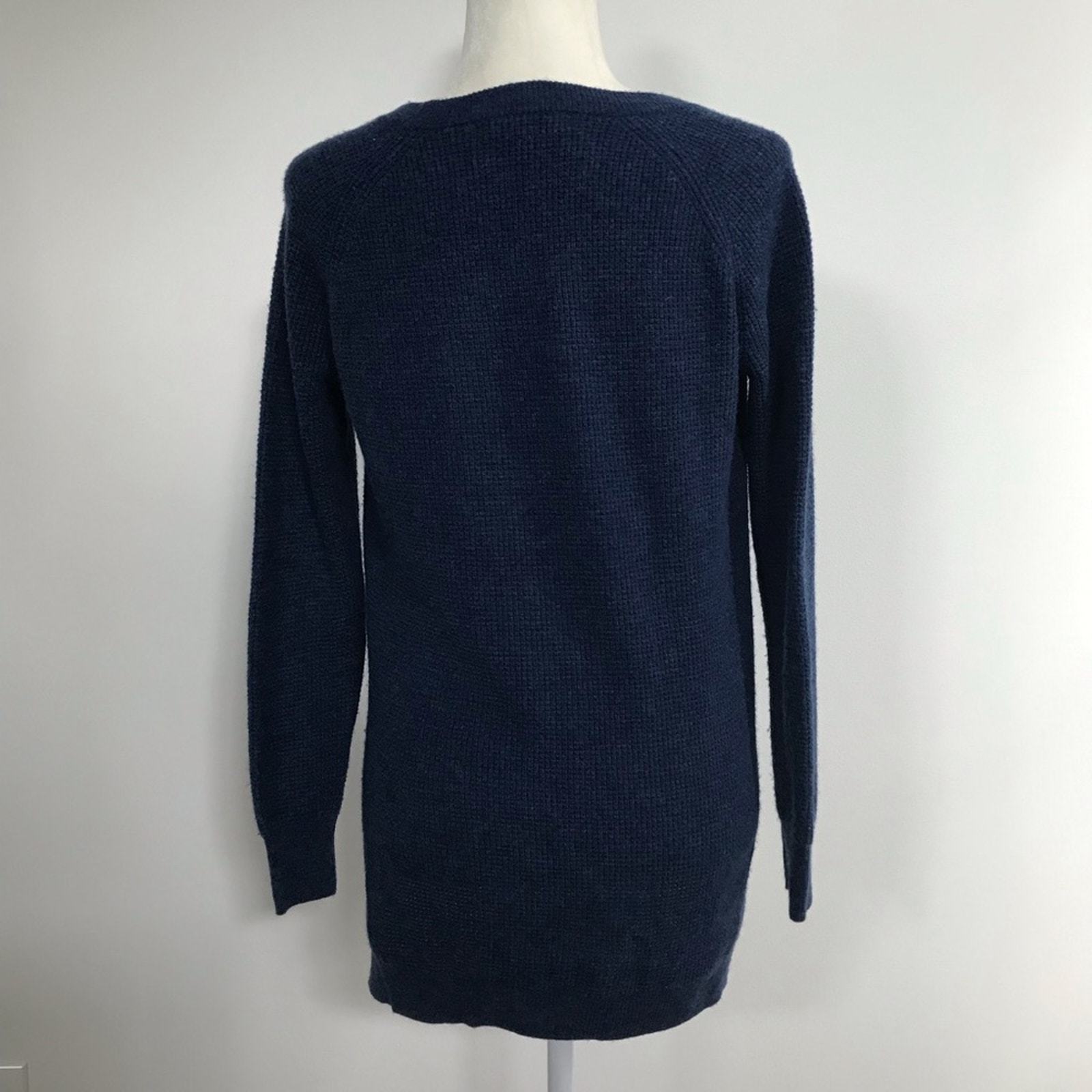 Madewell Wafflestitch Pullover Sweater Navy XS Item image 3