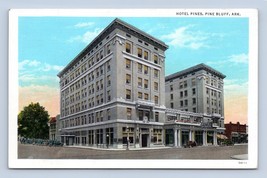 Hotel Pines Pino Bluff Arkansas Ar Unp Wb Cartolina I16 - £5.67 GBP
