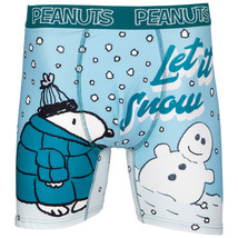 Peanuts Snoopy Let It Snow Boxer Briefs Blue - £17.50 GBP