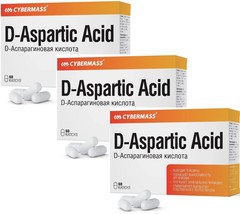 3 PACK  CYBERMASS D-Aspartic Acid 60 capsules - $1,386.60 MXN