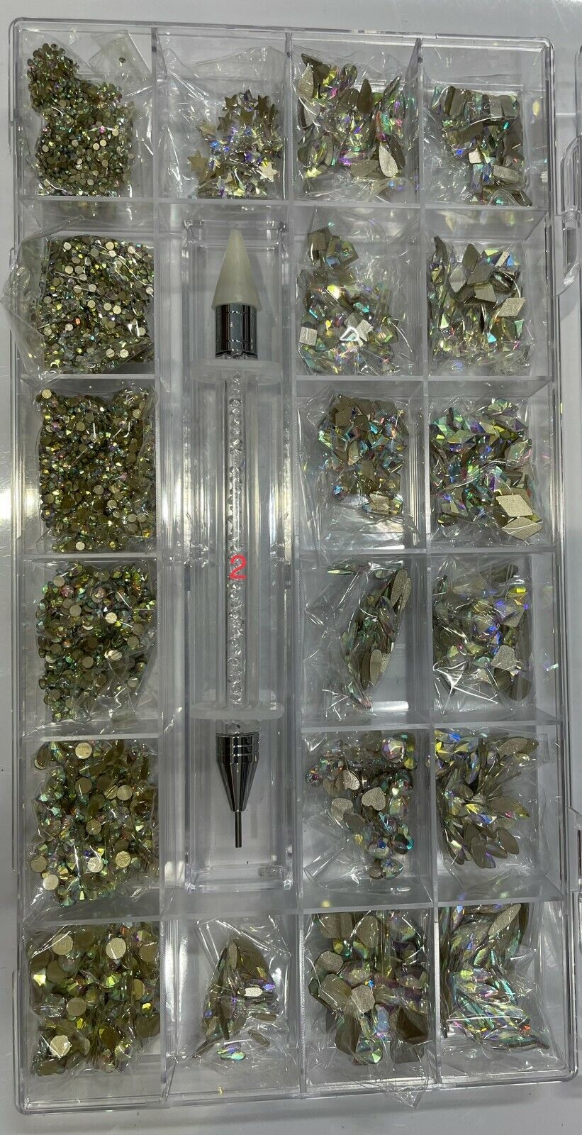 Galaxy Nail Art Rhinestones Flatback Crystal Multi Shapes Box Kit 7828 PCS Item image 4