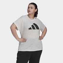 adidas womens Win 2.0 Tee White Melange 2X - $24.75