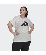 adidas womens Win 2.0 Tee White Melange 2X - €21,49 EUR