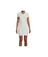 No Boundaries ~ Button Front ~ MEDIUM ~ Diamant ~ Ruched ~ Polyester Shi... - $414.79 MXN