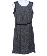 Liz Claiborne Professional Style Dress Size 6 Tweed With Faux Leather Trim - £18.05 GBP