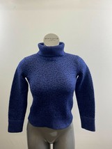 Old Navy Girls Turtleneck Acrylic/Wool Sweater Size Medium Blue Long Sleeve - £10.86 GBP