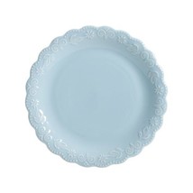 Four (4) Pioneer Woman ~ Light Blue ~ TONI ~ 8.5 Dia. ~ Stoneware ~ Salad Plates - £35.86 GBP