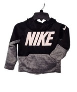 Nike Dri-Fit Toddler Boys Hoodie Jacket Size 2T Black Spell Out Mesh Lin... - £9.71 GBP