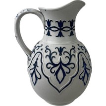 Antique Relief Molded Jug England W. Brownfield Cobridge Tyrole White Bl... - £54.83 GBP