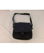 Icon Black Blue Small Laptop Bag Carrying Handle Shoulder Strap 2 Pocket... - $16.58 CAD