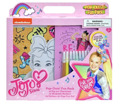 JoJo Siwa Pop Outz! Fun Pack Activity Set, 48 Pcs., Color Art Stickers, Age 3+ - £12.74 GBP