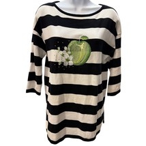 Bua Bua Women’s S Striped Embroidered Green Apple Sweater Teacher Novelt... - $14.24 Bua Bua Women’s S Striped Embroidered Green Apple Sweater Teacher Novelt... - $14.24