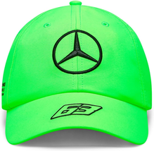 Mercedes AMG Formula One Team 2023 George Russell Driver Hat Neon Green Unisex - £28.86 GBP