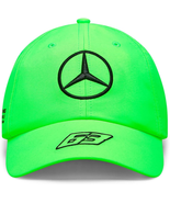 Mercedes AMG Formula One Team 2023 George Russell Driver Hat Neon Green ... - £28.94 GBP