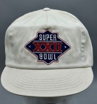 VTG Super Bowl XXII White Snapback Trucker Hat/Cap - Washington vs Denver, USA - £18.07 GBP