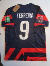 Jesus Ferreira #9 USA USMNT 2022 World Cup Qualifiers Stadium Away Soccer Jersey - £63.94 GBP