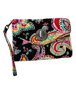 Vera Bradley Turnlock Wallet Blue Paisley Turn Lock Long Wallet Zipper A... - €10,64 EUR