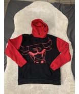 Hollister X NBA Chicago Bulls Mens Red Black Hoodie Sweater Size Medium - £26.39 GBP