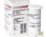 Roche Coaguchek XS PT Test 24/Box &amp; 1 Code Chip - Exp. 06/2024, New &amp; Se... - £86.91 GBP