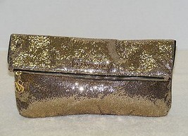Victoria&#39;s Secret Limited Edition Fantasy Gold Glitter Clutch Handbag Purse Euc - £14.02 GBP