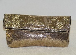 Victoria&#39;s Secret Limited Edition Fantasy Gold Glitter Clutch Handbag Purse Euc - £13.97 GBP