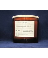 Scentsational Rosemary &amp; Mint No 4 Natural Soy Candle 26 oz / 737 g 3 wick - £35.51 GBP