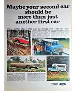 1968 Vintage Print Ad-FORD Motor Co-Second car should be...Vintage 1968 - $248.22 MXN