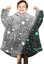 Glow in the Dark Wearable Blanket, Cool Christmas Birthday Gifts for Kids Girls  - £38.10 GBP