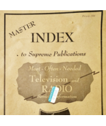 1971 Master Index To Television &amp; Radio And Servicing Information PB Boo... - €21,60 EUR