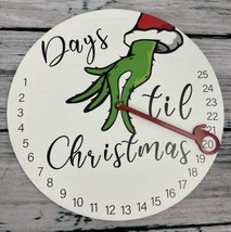 Christmas Grinch Dr. Suess Christmas Round Countdown Calendar NEW - $12.86