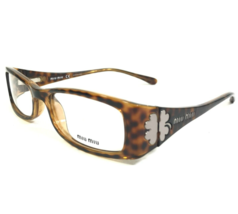 Miu Eyeglasses Frames MU03DV 3AK-1O1 Tortoise Four Leaf Clovers 52-17-130 - £109.59 GBP