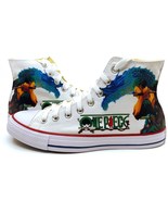 Zoro Fan Art Inspired Custom Converse All Star, Hi Tops, Sneakers, Train... - £78.09 GBP+