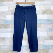 J Crew Ryder Slim Trouser Ankle Pants Navy Blue Stretch Career Office Wo... - $34.64