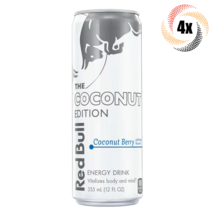 4x Cans Red Bull Coconut Berry Flavor Energy Drink 12oz Vitalizes Body & Mind! - £19.49 GBP