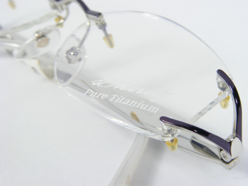 St.Moritz 45002 002 PURPLE /SILVER /GOLD UNIQUE EYEGLASSES PURE TITAN 53-15-135 Item image 5