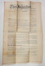 1872 Antique Indenture Land Deed Ridley Delaware Co Pa Barney Mc Ginley - £69.81 GBP