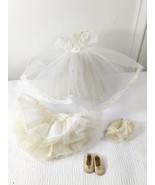 Vintage Madame Alexander Bride Wedding Dress shoes skirt cream tulle for... - $13.00